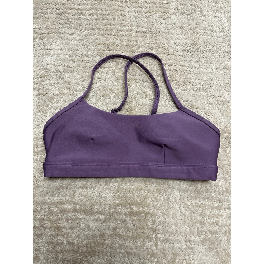 Alo yoga Airlift Intrigue Bra women's size small in the plum kiss color padded